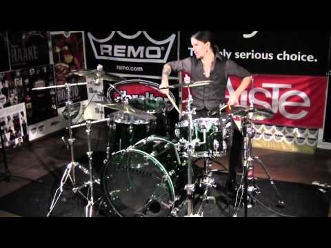 Greenbrier Percussion - Ludwig Green Vistalite 4pc Drum Demo