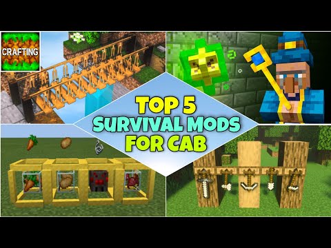 5 New Minecraft Survival Mods For Crafting And Building | Top 5 Crazy Crafting And Building Mods