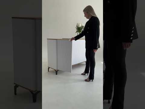 Миниатюра изображения товара Тумба Shtabe Royal 5051 эко (белый/дуб кантри золотой/черный)