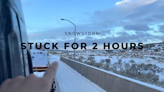 Living In My Van|Driving Through Snowstorm & Huge Accident (Days 2-4)