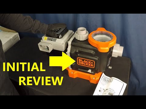 Black + Decker Pool Pump Initial Review / Unboxing