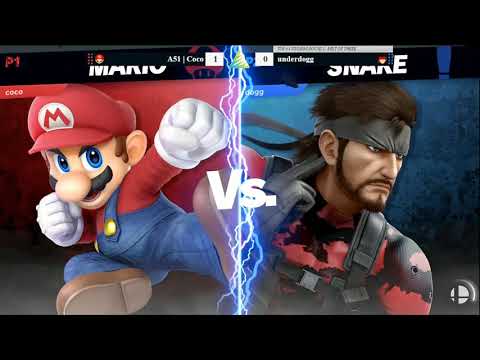 Ascension VI SSBU Top 64 WR2 - A51|Coco (Mario) vs Underdogg (Snake)