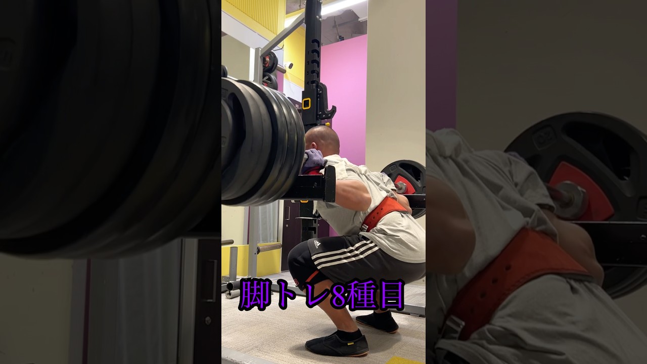 BIG3  650kgを目指す男の脚トレ8種目🔥#脚トレ #スクワット #筋トレメニュー