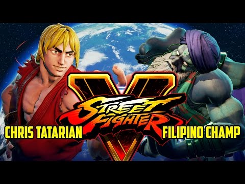Chris Tatarian (Ken) Vs Filipino Champ (Dhalsim) | Street Fighter V | Premium Costumes |Portrait Mod