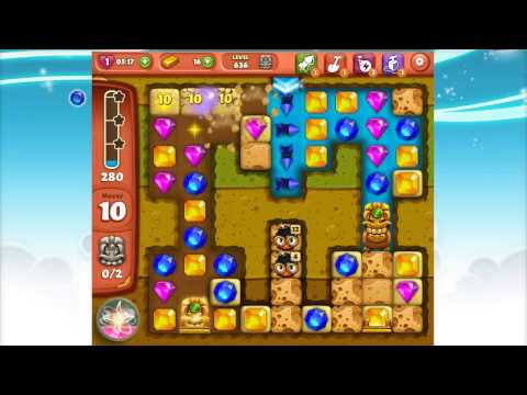 Diamond Digger Saga Level 636 (no boosters or extra moves)