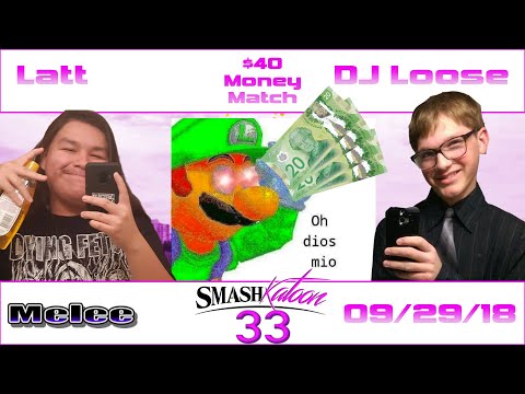 Latt (Peach) vs. DJ Loose (Falco) - $40 Money Match - Smashkatoon 33