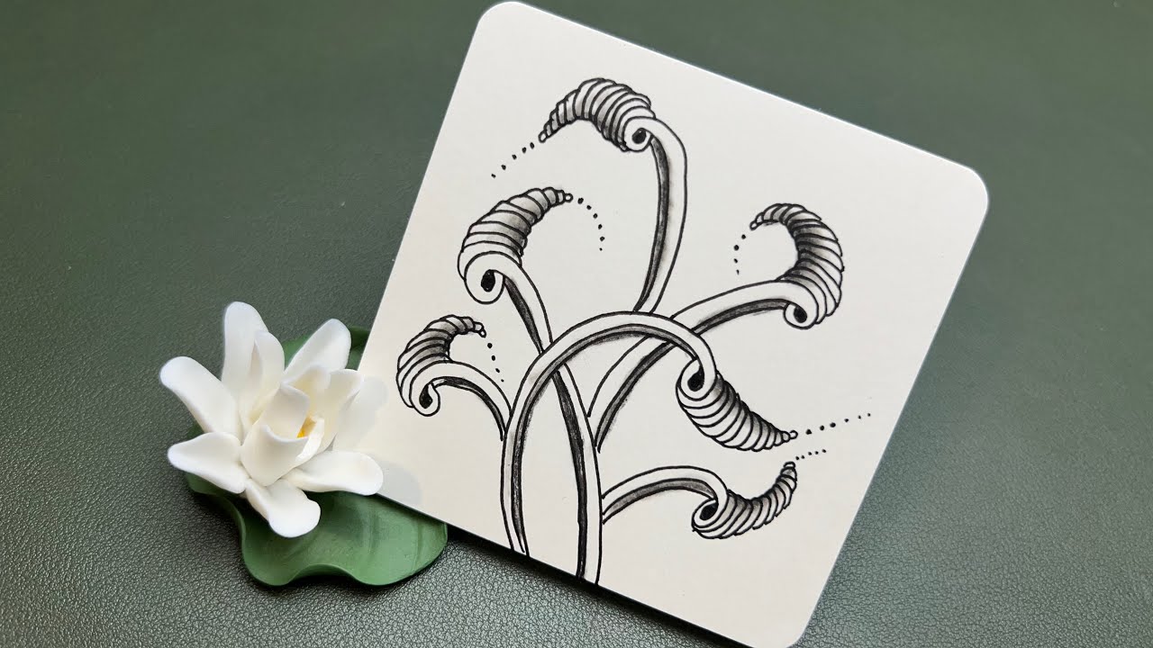 Zentangle Springkle / Zentangle Patterns For Beginners / Zentangle Art / ASMR