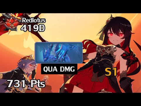 [SEA HI3] Seele Nyx S1 Abyss Redlotus 419D (731pts) (QUA DMG) Ely elf 3* Kosma Boss
