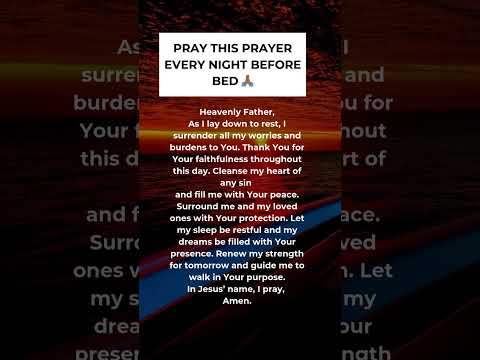 Pray This Prayer Every Night Before Bed 🙏🏾 | Bedtime Prayer Before Sleeping