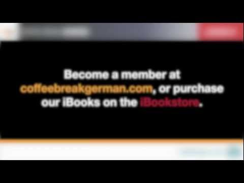 Coffee Break German Lesson 01 (Free audio version)