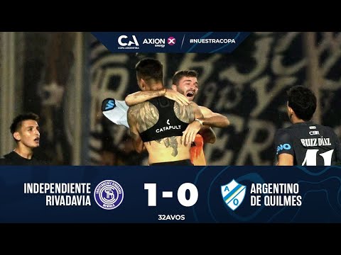 32avos: Independiente Rivadavia 1 - Argentino de Quilmes 0