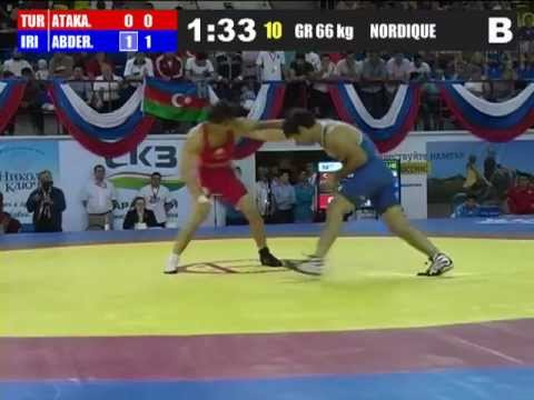 Saeid Abdevali (Iran) vs Yueksel Atakan (Turkey) 66kg 2012 Greco Roman World Cup FINAL