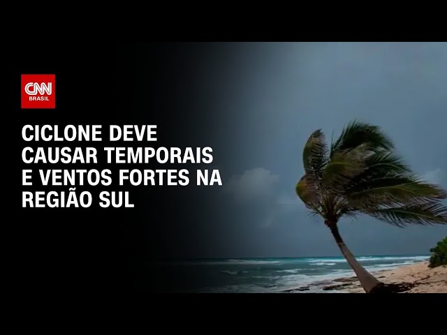 Previsão do tempo: Ciclone deve provocar ventos de até 80 km/h na região Sul | CNN PRIME TIME