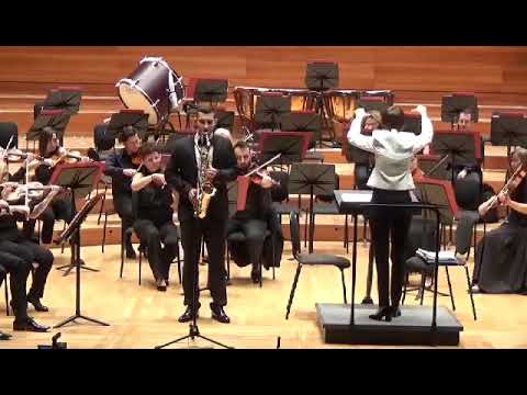 Alain Crepin - Sax in the city for alto saxophone and orchestra, Gorgi Dimovski-saxophone
