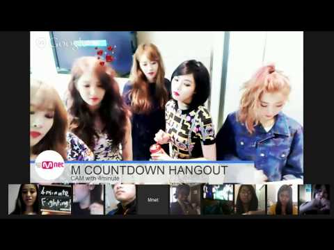 [M COUNTDOWN HANGOUT CAM - 4minute]
