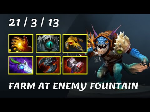 Nikobaby Slark - Endless Battle 5v5 with col.Limmp Farm at Enemy Fountain Gameplay Dota 2 7.22g