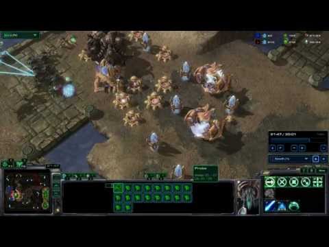 Protoss vs Zerg Elite AI on Bridgehead Le Map