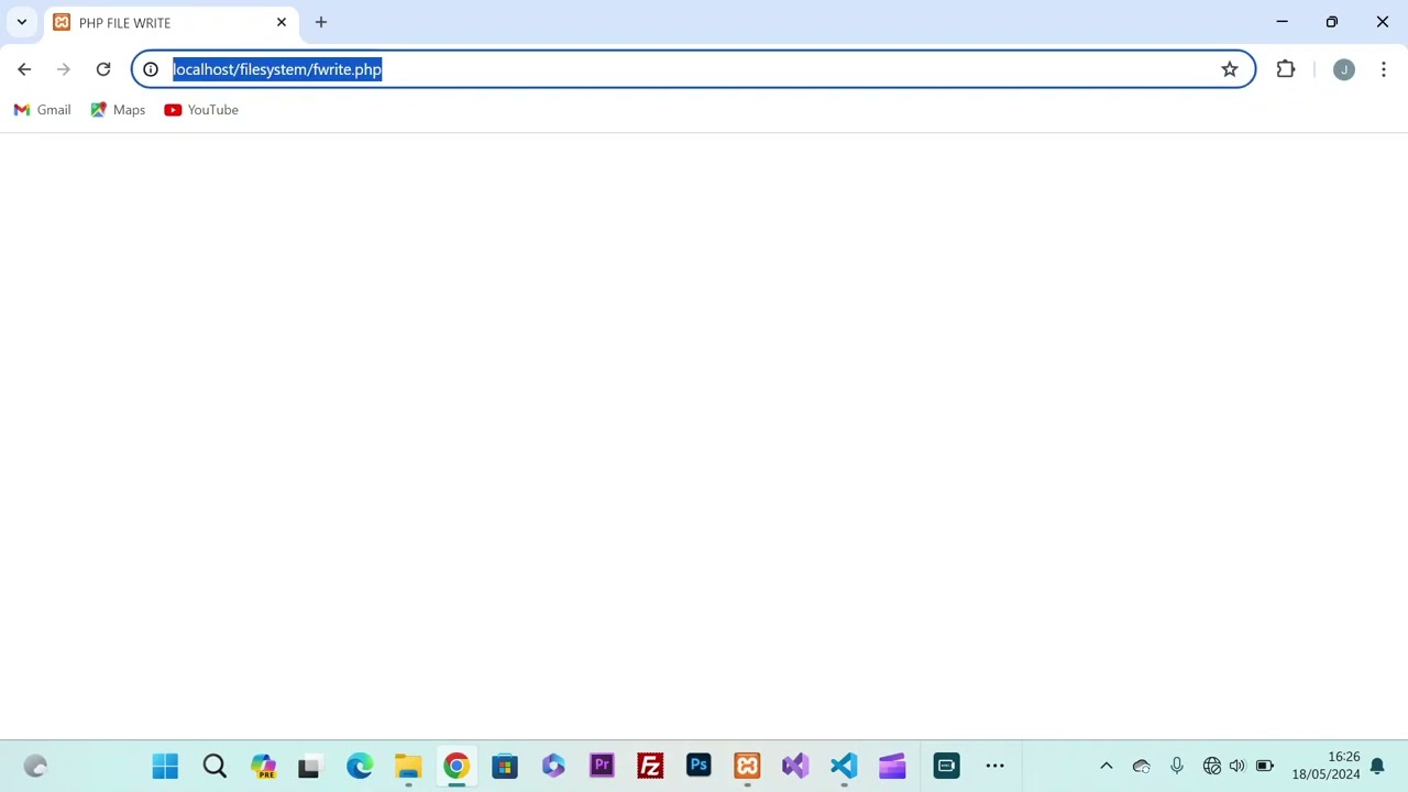 PHP FILE SYSTEM (Fwrite)