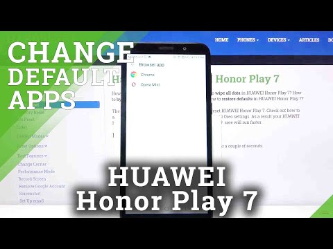 How to Change Default Applications in HUAWEI Honor Play 7 – Manage Default Apps