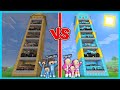 MIPAN & ZUZUZU MASUK KE DALAM TOWER MOBIL MISKIN VS KAYA DI MINECRAFT!