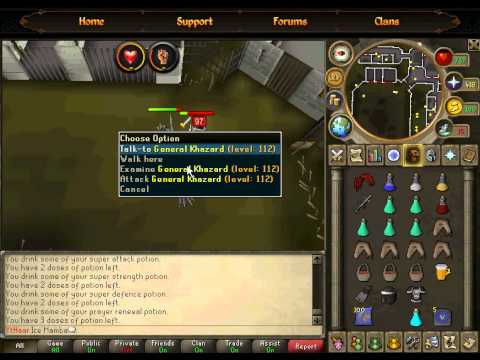 Runescape - Boss Battles (Fight Arena) - VS Khazard Scorp. (44), Bouncer (137), Gen. Khazard (112)