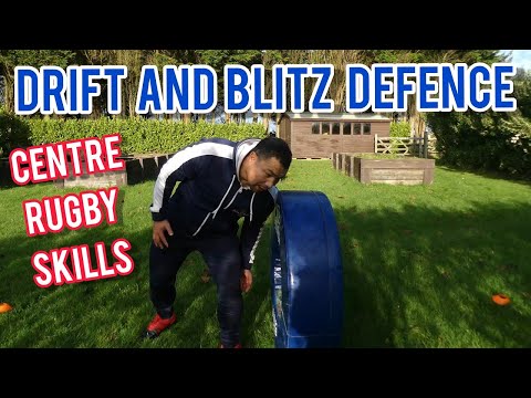 Drift and Blitz Defence for Inside Centres & Outside Centres in Rugby Union Rugby Skills