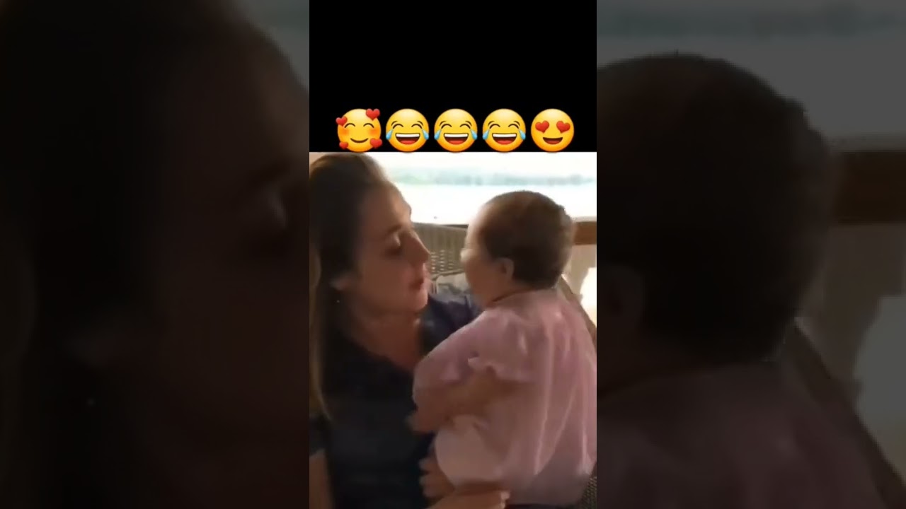cute baby 😍😘😋 | baby kissing mother