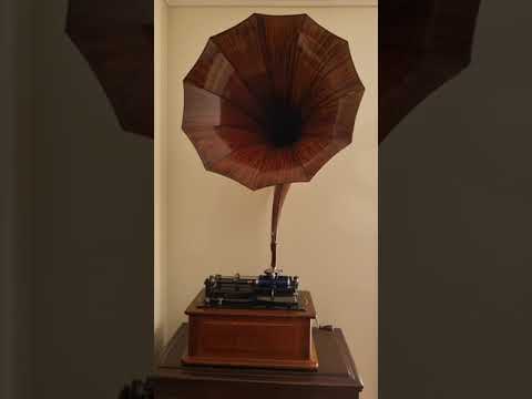 Edison Triumph Phonograph playing Jocelyn - Lullaby Cornet Solo E Couturier 2929