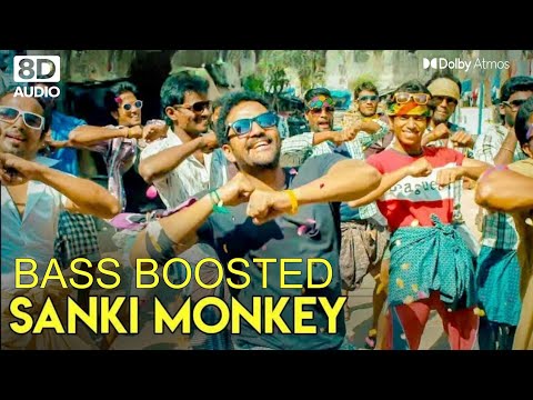 Sanki monkey - Mgr Sivaji rajini Kamal | Bass Boosted 🔊 | 8D Audio 🎧 