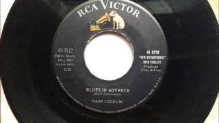 Blues In Advance , Hank Locklin , 1959 Vinyl 45RPM