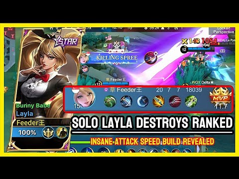 🔥 UNSTOPPABLE LAYLA! INSANE ATTACK SPEED BUILD DESTROYS MYTHIC RANKED | MLBB NEW OP Marksman