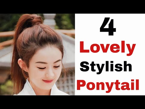 4 lovely ponytail - easy pony hairstyle for girls |