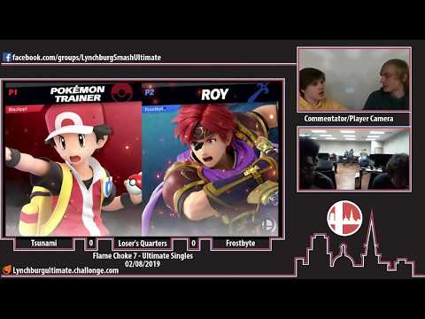 Flame Choke 7 - Tsunami (Pokémon Trainer) vs. Frostbyte (Roy) - L Quarters - Ult Singles (2/9/19)