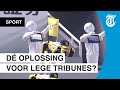 Unieke oplossing voor lege tribune tijdens wedstrijd