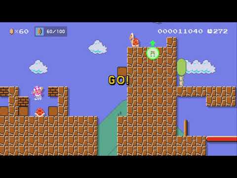 Online Co-op ~ COIN-COIN by サジマジバーツ - Super Mario Maker 2 - No Commentary 1bu