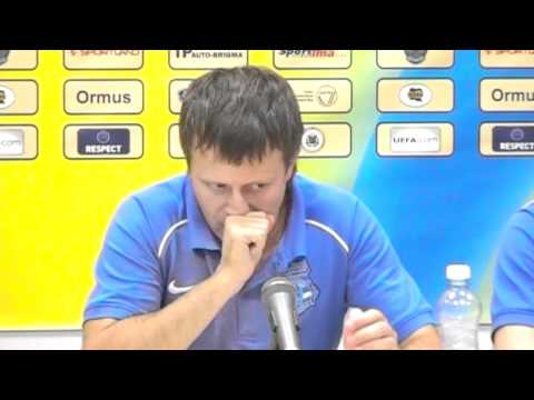 02.10.2011 UEFA Futsal Cup: Barcelona - Nikars press conference