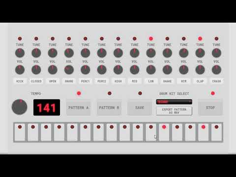 Drum loop 2 - 141 bpm - techno - playing around