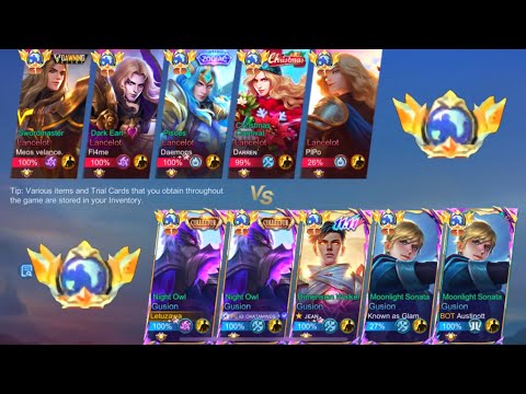 BATTLE OF FASTHANDS!! (Game 2) 5v5 Global Gusion vs Global Lancelot 🔥