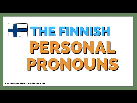 Finnish personal pronouns in spoken Finnish and standard