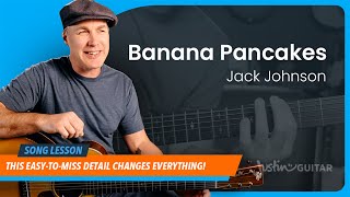 Banana Pancakes by Jack Johnson | Acoustic Guitar Lesson