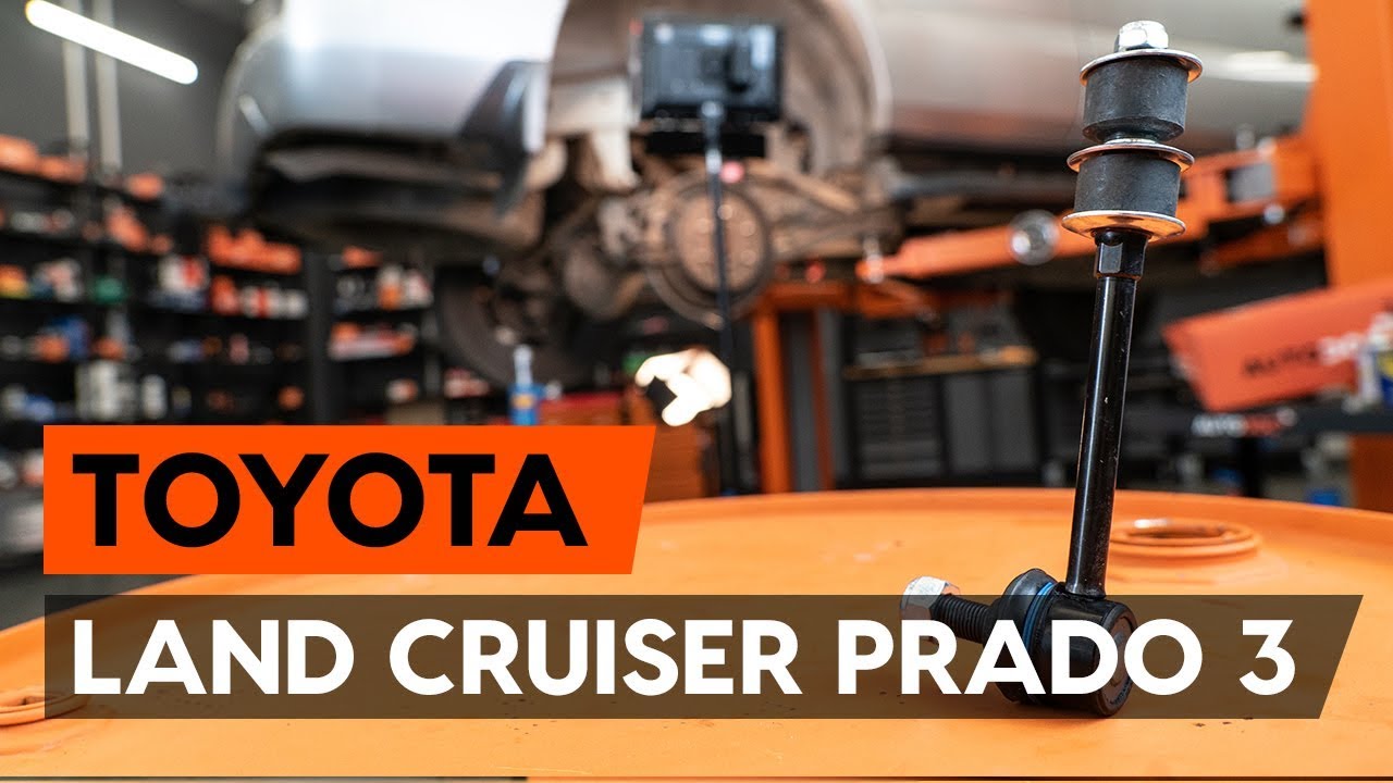 Cómo cambiar: bieletas de suspensión de la parte trasera - Toyota Prado J120 | Guía de sustitución