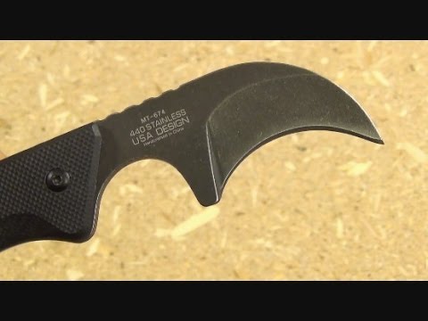 MT674 Neck Knife (Budget) Keychain Security/Utility Video