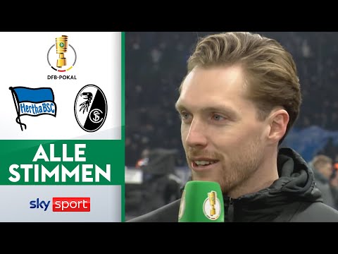 ALLE Post-Match Interviews | Hertha BSC - SC Freiburg | DFB-Pokal Viertelfinale