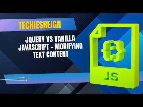 Jquery Vs Vanilla Javascript Modifying Text Content