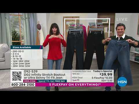 DG2 by Diane Gilman Infinity Stretch TriFit Bootcut Jean