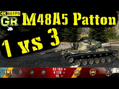 World of Tanks M48A5 Patton Replay - 10 Kills 6.2K DMG(Patch 1.4.1)
