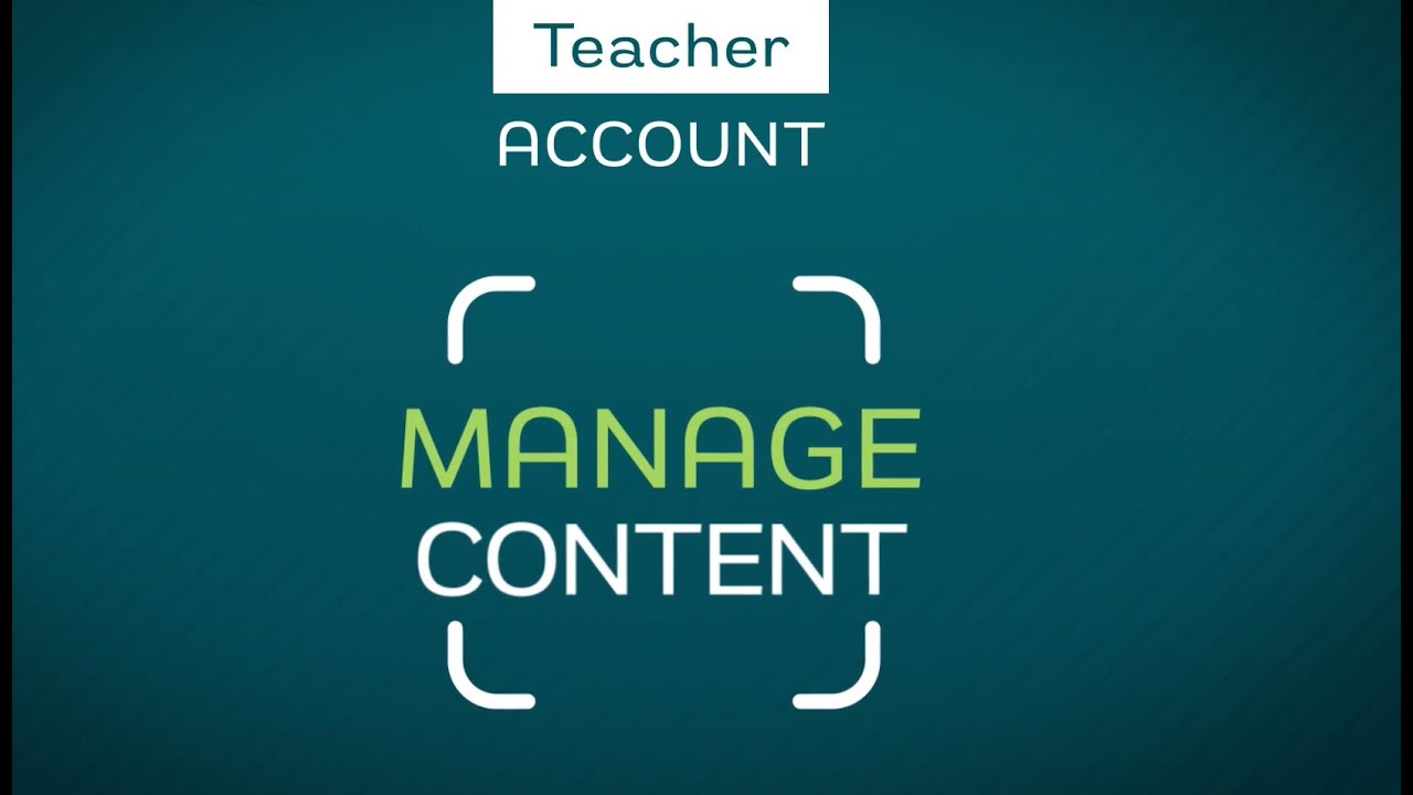 Classera EN teacher Manage Content P1 V1 1