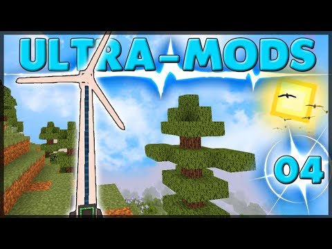 GERADOR EÓLICO!!!!!! / MINECRAFT-{ULTRA-MODS}-Ep 4