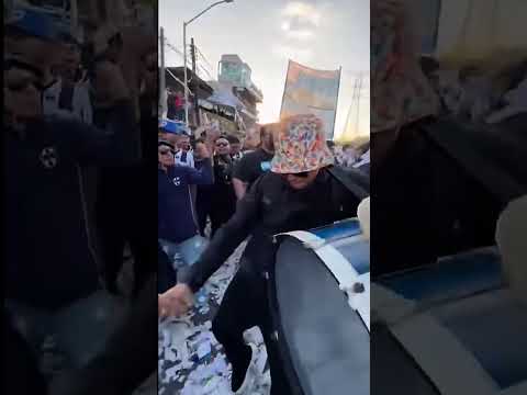 "LA ADICCION RAYADA EN RECIBIMIENTO #futbol #ligamx" Barra: La Adicción &bull; Club: Monterrey