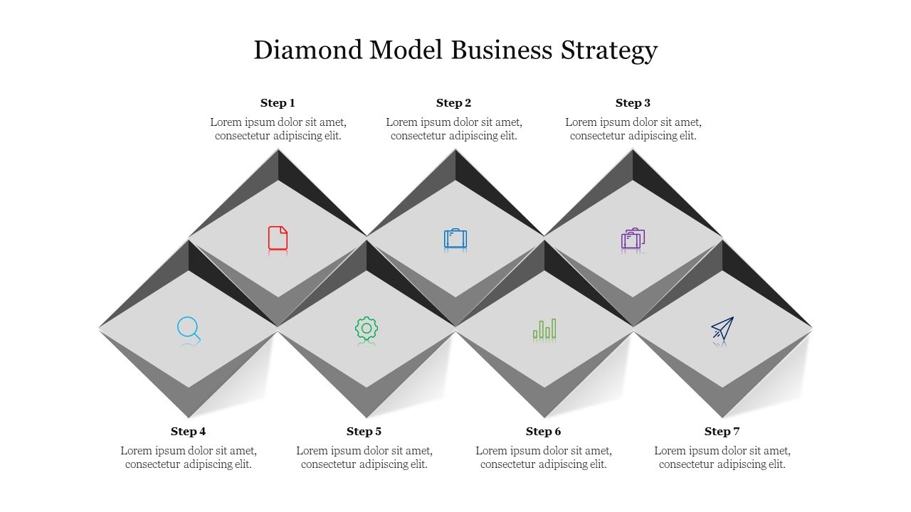 How To Make Diamond Model Business Strategy In PowerPoint